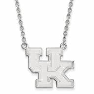 Kentucky Wildcats Sterling Silver Large Pendant Necklace