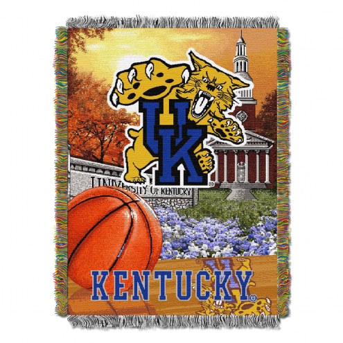 Kentucky Wildcats NCAA Woven Tapestry Throw / Blanket