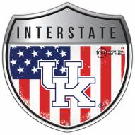 Kentucky Wildcats OHT 12" Interstate Metal Americana Sign