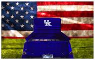 Kentucky Wildcats Patriotic Retro Truck 11" x 19" Sign