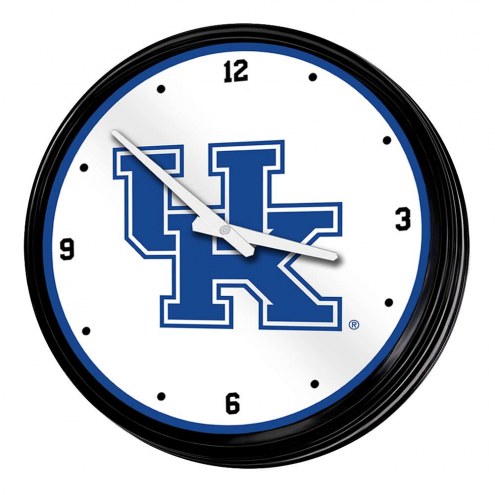 Kentucky Wildcats Retro Lighted Wall Clock