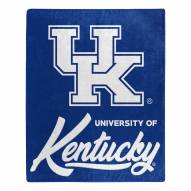 Kentucky Wildcats Signature Raschel Throw Blanket