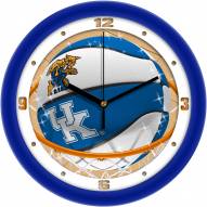 Kentucky Wildcats Slam Dunk Wall Clock