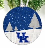 Kentucky Wildcats Snow Scene Ornament