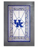 Kentucky Wildcats Stained Glass with Frame