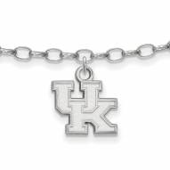 Kentucky Wildcats Sterling Silver Anklet