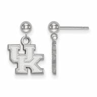 Kentucky Wildcats Sterling Silver Dangle Ball Earrings