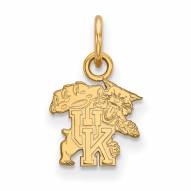 Kentucky Wildcats Sterling Silver Gold Plated Extra Small Pendant
