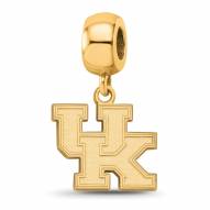 Kentucky Wildcats Sterling Silver Gold Plated Small Dangle Bead