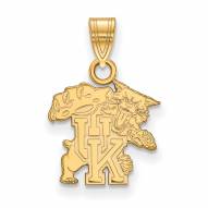 Kentucky Wildcats Sterling Silver Gold Plated Small Pendant