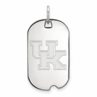 Kentucky Wildcats Sterling Silver Small Dog Tag