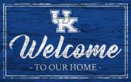 Kentucky Wildcats Team Color Welcome Sign