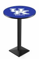 Kentucky Wildcats "UK" Black Wrinkle Pub Table with Square Base