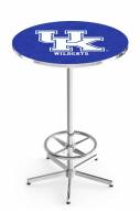 Kentucky Wildcats "UK" Chrome Bar Table with Foot Ring