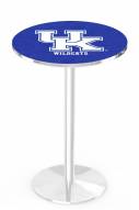 Kentucky Wildcats "UK" Chrome Pub Table with Round Base