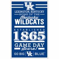 Kentucky Wildcats Established Wood Sign
