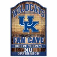 Kentucky Wildcats Fan Cave Wood Sign
