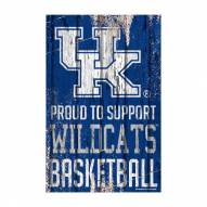 Kentucky Wildcats Proud to Support Wood Sign