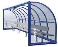 Kwik Goal Portable Elite Shelter with Bench with Back - 30 ft