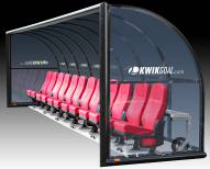 Kwik Goal Semi-Permanent Elite Shelter with Luxury Seats - 12 ft