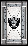 Las Vegas Raiders 11" x 19" Stained Glass Sign