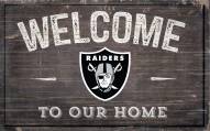 Las Vegas Raiders 11" x 19" Welcome to Our Home Sign