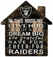 Las Vegas Raiders 12" House Sign