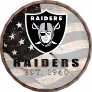 Las Vegas Raiders 16" Flag Barrel Top