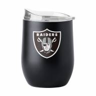 Las Vegas Raiders 16 oz. Flipside Powder Coat Curved Beverage Glass