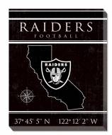 Las Vegas Raiders 16" x 20" Coordinates Canvas Print