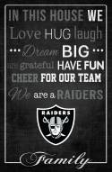 Las Vegas Raiders 17" x 26" In This House Sign
