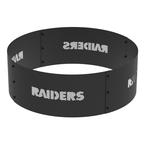 Las Vegas Raiders 36&quot; Round Steel Fire Ring