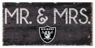 Las Vegas Raiders 6" x 12" Mr. & Mrs. Sign