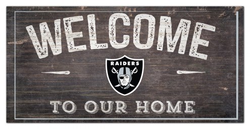 Las Vegas Raiders 6&quot; x 12&quot; Welcome Sign