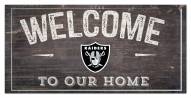 Las Vegas Raiders 6" x 12" Welcome Sign