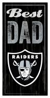 Las Vegas Raiders Best Dad Sign