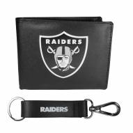 Las Vegas Raiders Bi-fold Wallet & Strap Key Chain