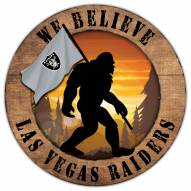 Las Vegas Raiders Bigfoot 12" Circle Sign