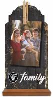 Las Vegas Raiders Family Tabletop Clothespin Picture Holder