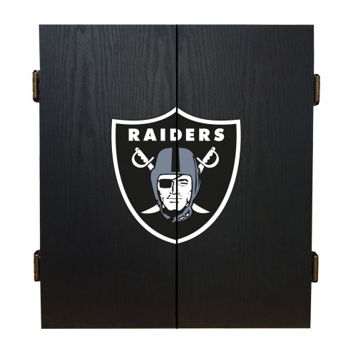 Las Vegas Raiders Fan's Choice Dartboard Set