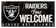 Las Vegas Raiders Fans Welcome Sign