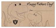 Las Vegas Raiders Father's Day Coloring Sign