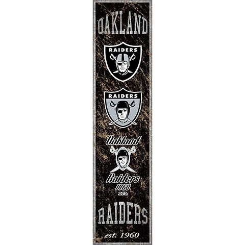 Las Vegas Raiders Heritage Banner Vertical Sign