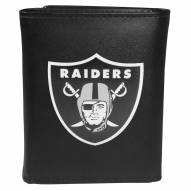 Las Vegas Raiders Large Logo Leather Tri-fold Wallet
