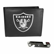 Las Vegas Raiders Leather Bi-fold Wallet & Key Organizer