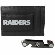 Las Vegas Raiders Leather Cash & Cardholder & Key Organizer