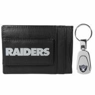 Las Vegas Raiders Leather Cash & Cardholder & Steel Key Chain