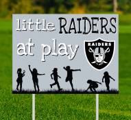 Las Vegas Raiders Little Fans at Play 2-Sided Yard Sign