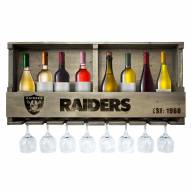 Las Vegas Raiders Reclaimed Wood Bar Shelf