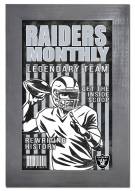 Las Vegas Raiders Team Monthly 11" x 19" Framed Sign
